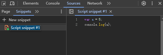 snippets中编写代码段